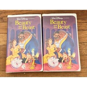 Black Diamond Beauty and the Beast set of 2 VHS Disney Classic